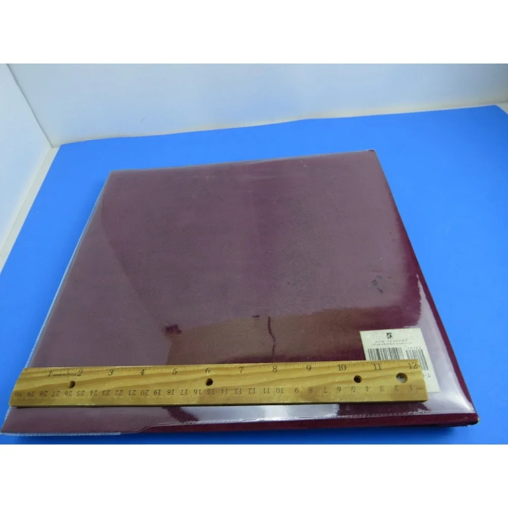 New Seasons Memories Scrapbook Album Shadowbox Cover Burgundy 12x12 74149
